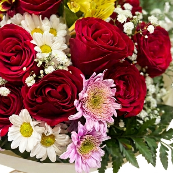 Buqu� Paix�o do Campo - 8 Rosas Importadas