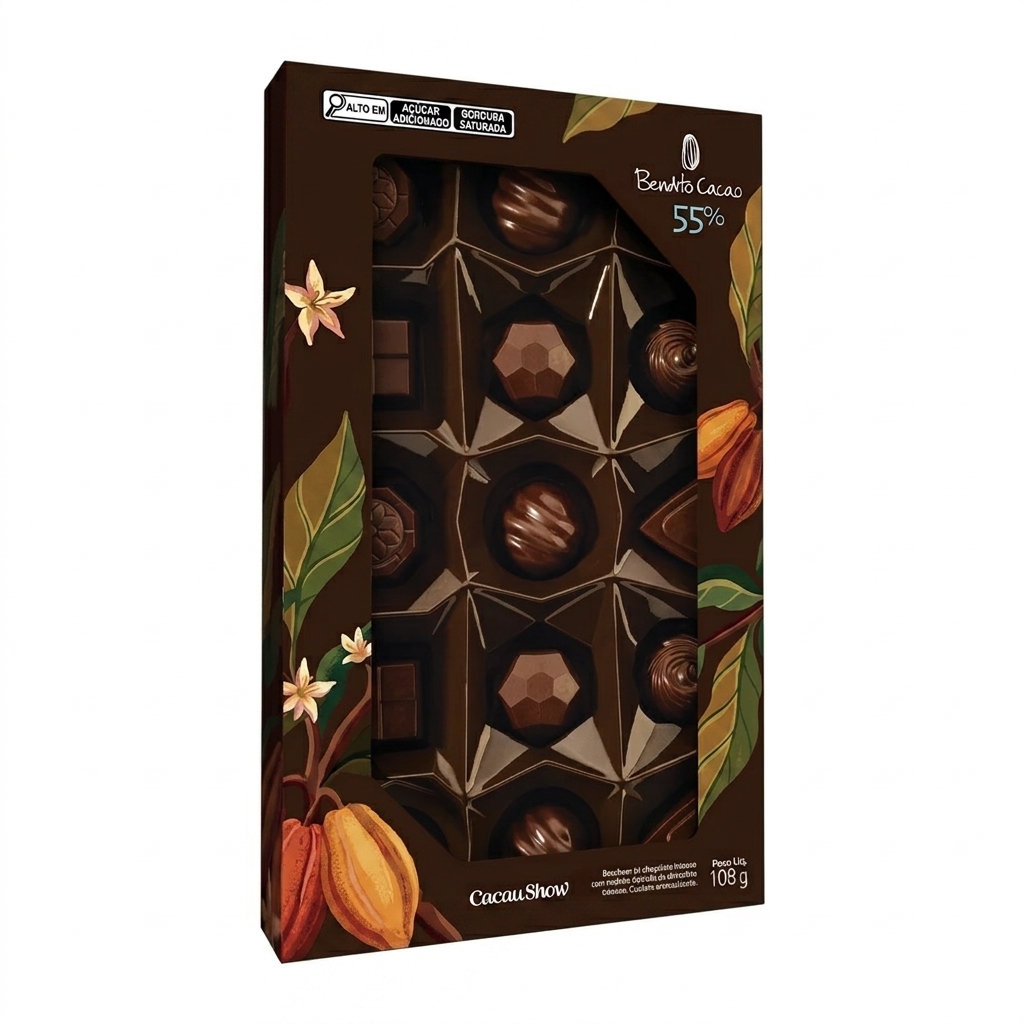 Caixa de Bombons Mini Show Bendito Cacao 108g